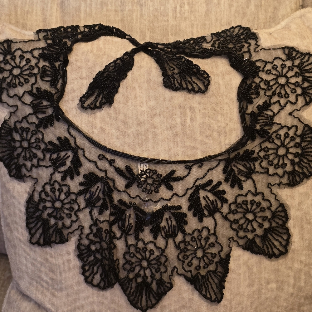 Handmade Beaded shawl collars (4)